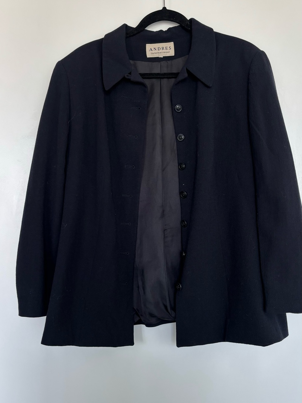 Navy Blue Overcoat